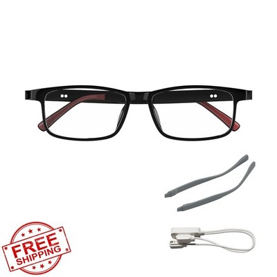 Tulbeys Smart Glasses Blue Light Filter Open Ear Bluetooth Ultra-Light