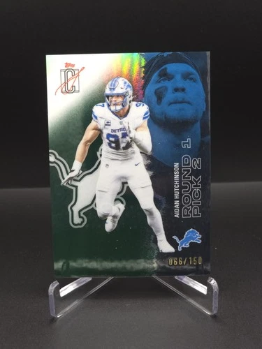 2025 Topps Signature Class Football Green Refractor Aidan Hutchinson #74