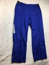 Dickies Pants Womens XL Electric Blue Straight Leg Pull On Odor Control Scrub