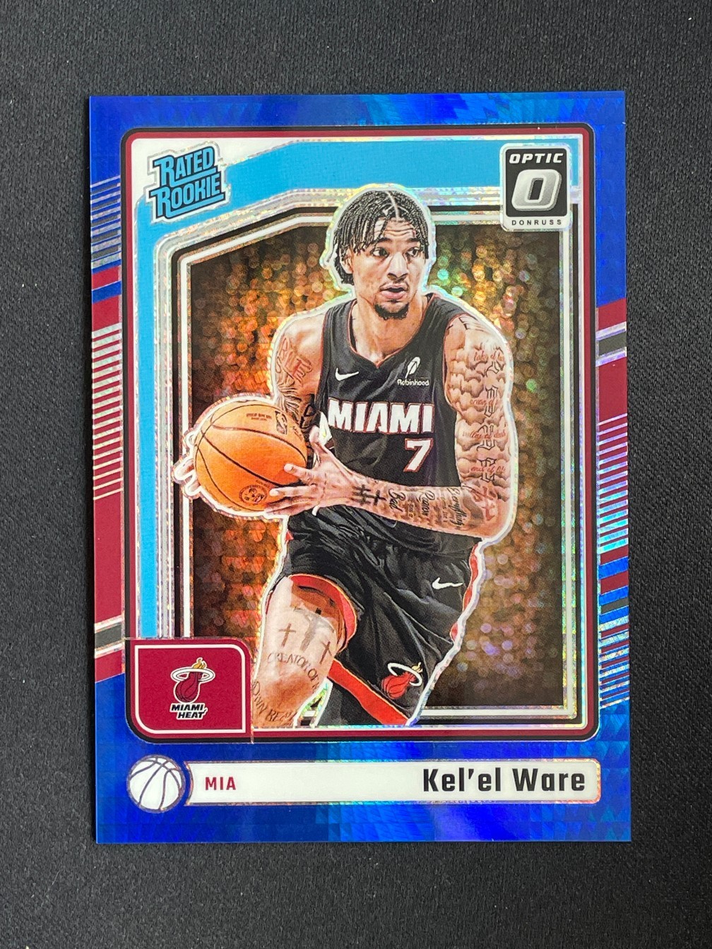 Kel'el Ware 2024-25 Panini Donruss Optic Rated Rookie Blue Hyper 118/175 #280