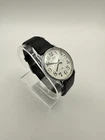 Vintage TIMEX Watch Unisex Silver Tone Stainless Steel Retro Big Numbers Dial