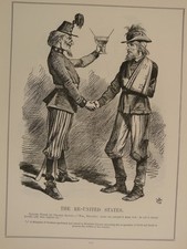 7x10" PUNCH cartoon 1906 THE RE- UNITED STATES president johnson