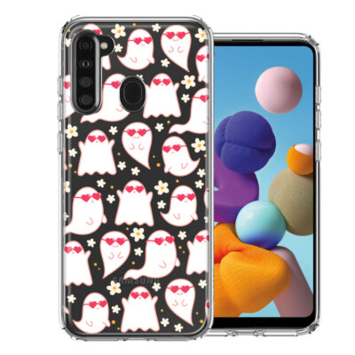 For Samsung Galaxy A21 Heart Glasses Ghosts Vaneltine's Daisy Case