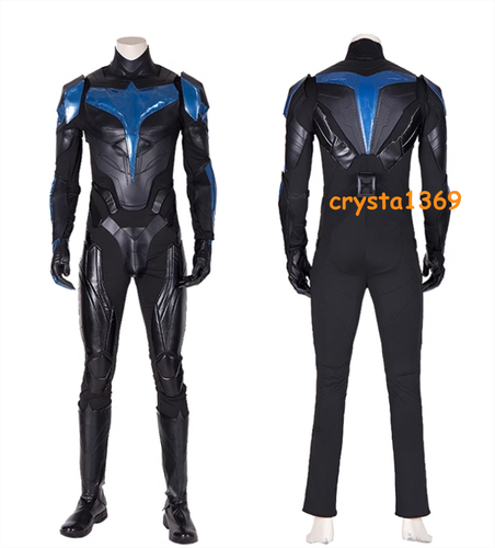Titans Nightwing Männer Halloween Cosplay Kostüm Dick Grayson Nightwing Rüstung Anzug - Bild 9 von 18