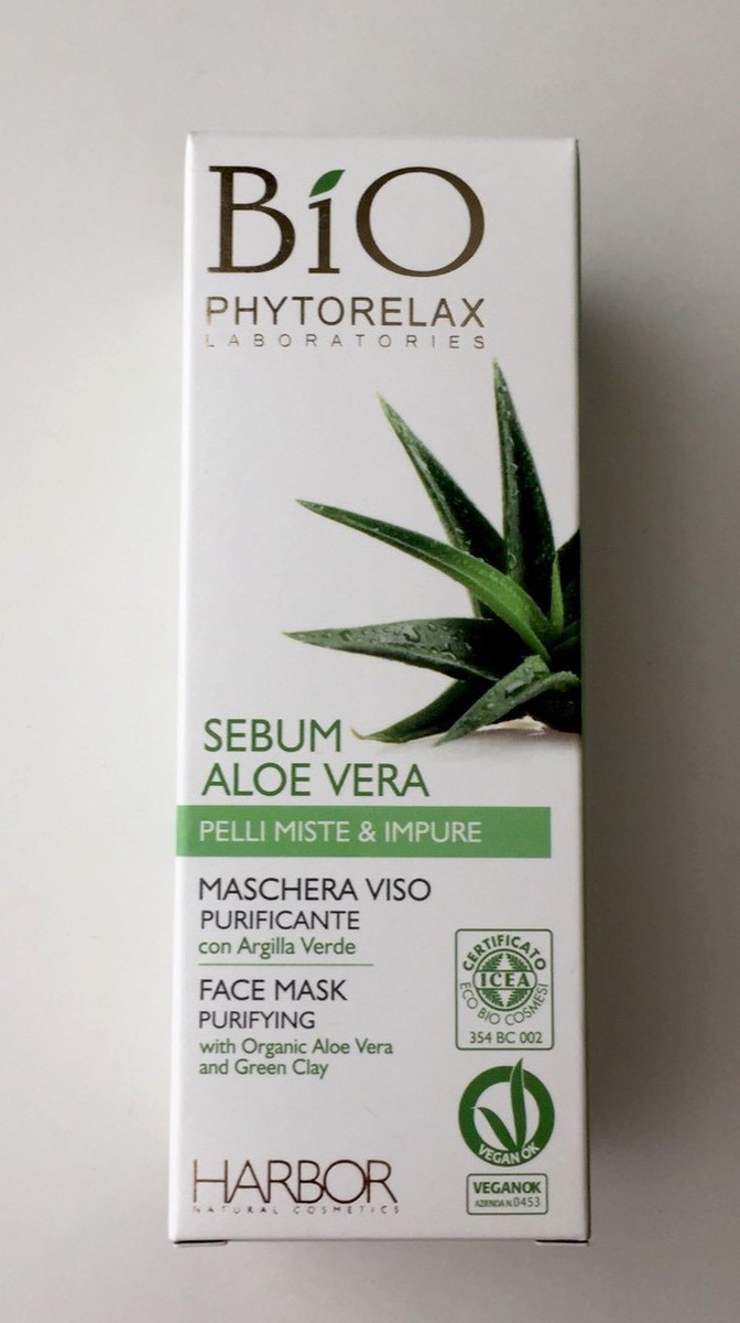 BIO Phytorelax Face Mask Sebum Aloe Vera Purifying 2.54 oz / 75 ml