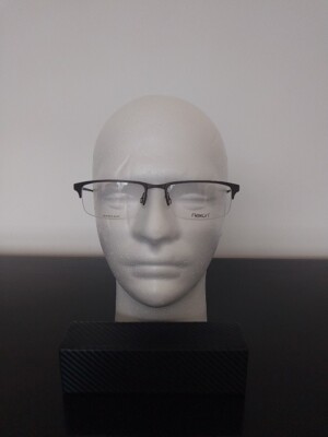 Flexon Brille Brillengestell E1080210 Silber und Grau Vollrand eyeglasses Brillengestell