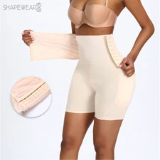 High Waist Corset Shaper Shorts with Butt Padding - Reg & Plus Size - US SHIP