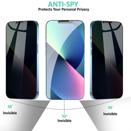 Per iPhone 14 13 12 Pro Max 11 Privacy Anti-Spia Vetro Temperato Protezione Schermo - Foto 38 di 164