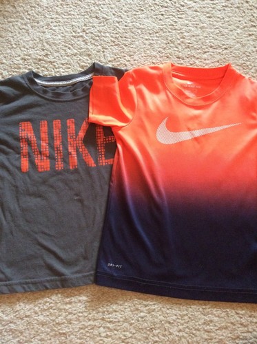 Lot Of 2 Boy's Nike Short Sleeve Shirts, Size 4