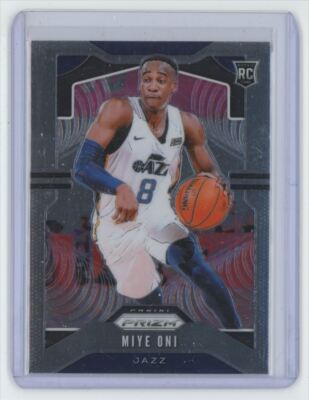 2019-20 Panini Prizm Basketball Card Miye Oni Rookie Utah Jazz #300