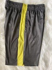 Boys Shorts sz 14 HIGHLAND OUTFITTERS Embossed Gray Yellow 100 Polyester