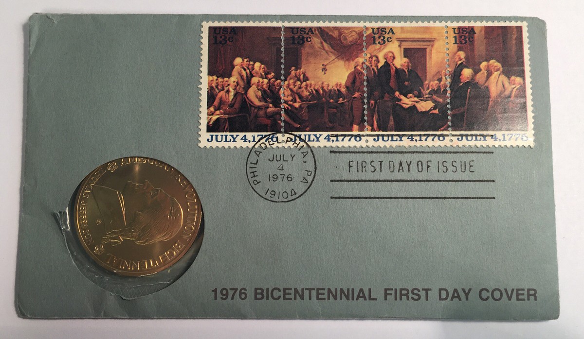 annページ 1976 Bicentennial First Day Cover American Revolution Thomas