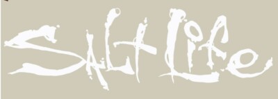 Salt Life Decal Approximately 6.5'' Wide X 2.25'' Tall - White