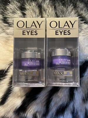 Olay Regenerist Retinol24 Max 2X Night Eye Cream - 0.5 fl oz (lot Of 2)