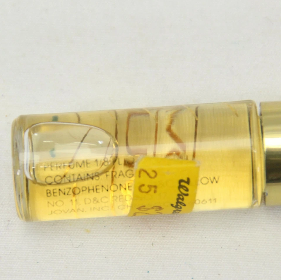 Jovan Musk Perfume Oil 1/8 Oz Vintage 1981 FULL BOTTLE Chicago USA Women - Image 4 of 4