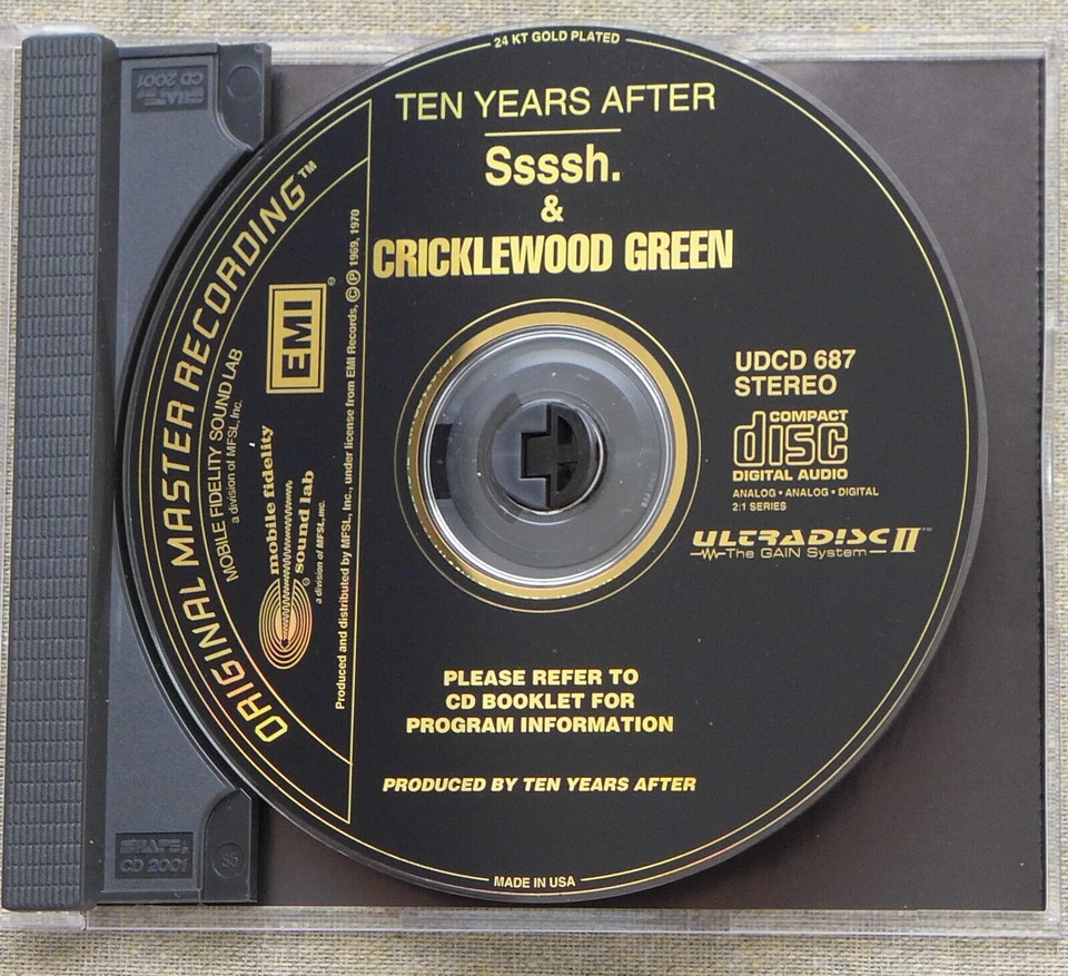 TEN YEARS AFTER - Ssssh. and CRICKLEWOOD GREEN MFSL UDCD 687 - 24 KARAT GOLD-CD - Bild 3 von 4