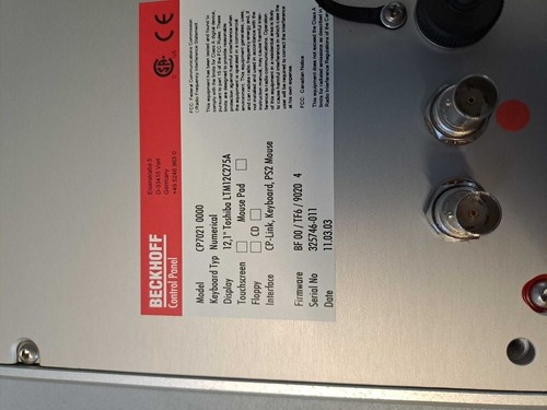 CP70210000 - BECKHOFF - CP7021 0000 / Pupitre opérateur USED - Picture 5 of 5