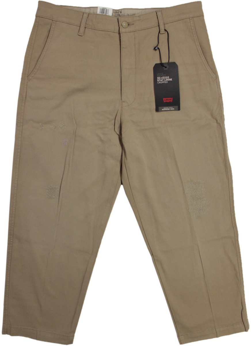Levi's Premium XX Stay Loose Cropped vintage Pants-NEW-Levis Patch