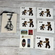 Steiff Lot Memorabilia Advertising Greeting Cards Stickers Store Paper Bag NOS