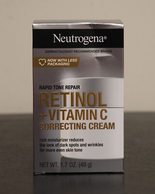 Neutrogena Rapid Tone Repair Retinol Dk Spots Vitamin C Correcting Cream 1.7 oz