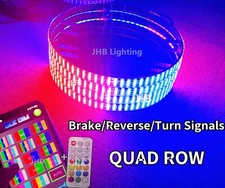 JHB 17.5" IP68 QUAD ROW Remote APP Dream Chasing Flowing LED Wheel Rim Lights