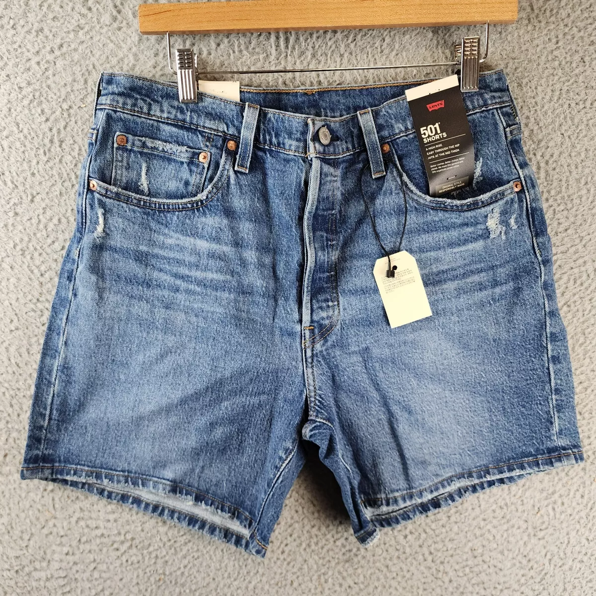 Levis 501 mid store length short