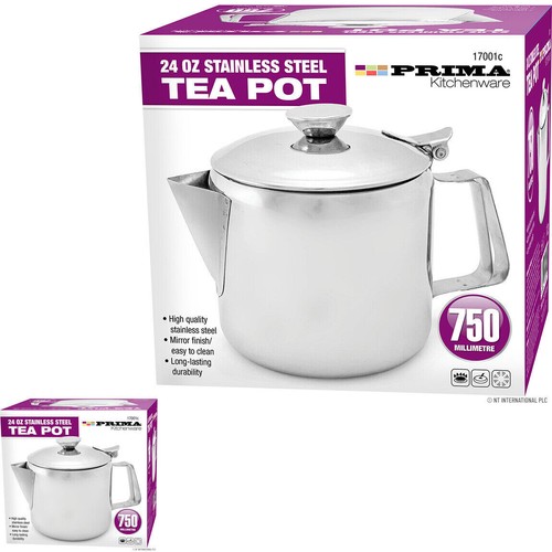 Stainless Steel Coffee Tea Pot Flip Lid Handle Pot Home Restaurat Serving Pot - Picture 6 of 9