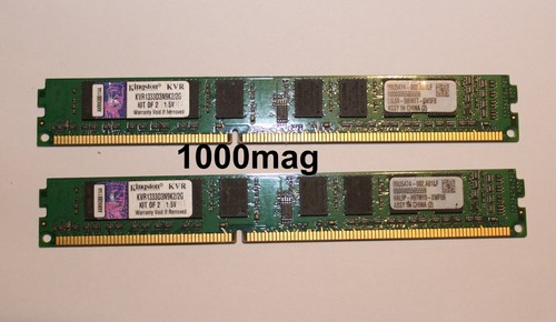 2 Barrettes RAM DDR3 Kingston FURY Beast - 12 Go Total (PC3-10600) - Occasion