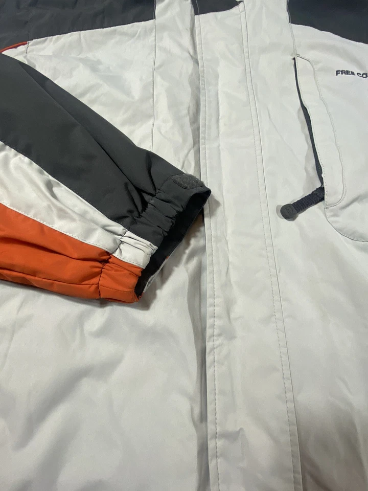 Free Country пальто куртка средний, лыж, капюшон съемный, двойной полный молнии, тяжелый - Изображение 3 из 4