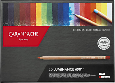 CREATIVE ART MATERIALS Caran D'Ache Luminance Colored Pencil Set of 20 (6901.720