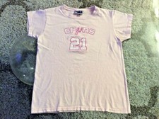 San Antonio Spurs Tim Duncan Pink Shirt Ladies Women Small