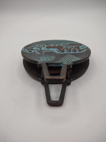 Clip de papel de colección de recuerdo de bronce OLYMPIA GRECIA EPMHE medalla carro dinero 2,5" - Imagen 6 de 8