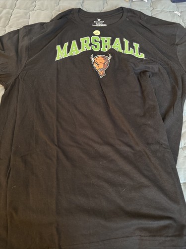 Fanatics Never Worn Marshall College Men’s Size 2Xl Black Green T-Shirt Read