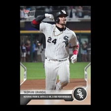 2021 TOPPS NOW® # 717 YASMANI GRANDAL 2-HR 8-RBI Performance Chicago White Sox