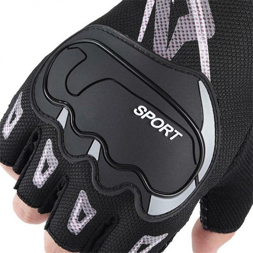 Riding Gloves Anti-Slip Mountain Bike BMX MTB XC Biking Cycling Biker Fingerless - Picture 8 of 16