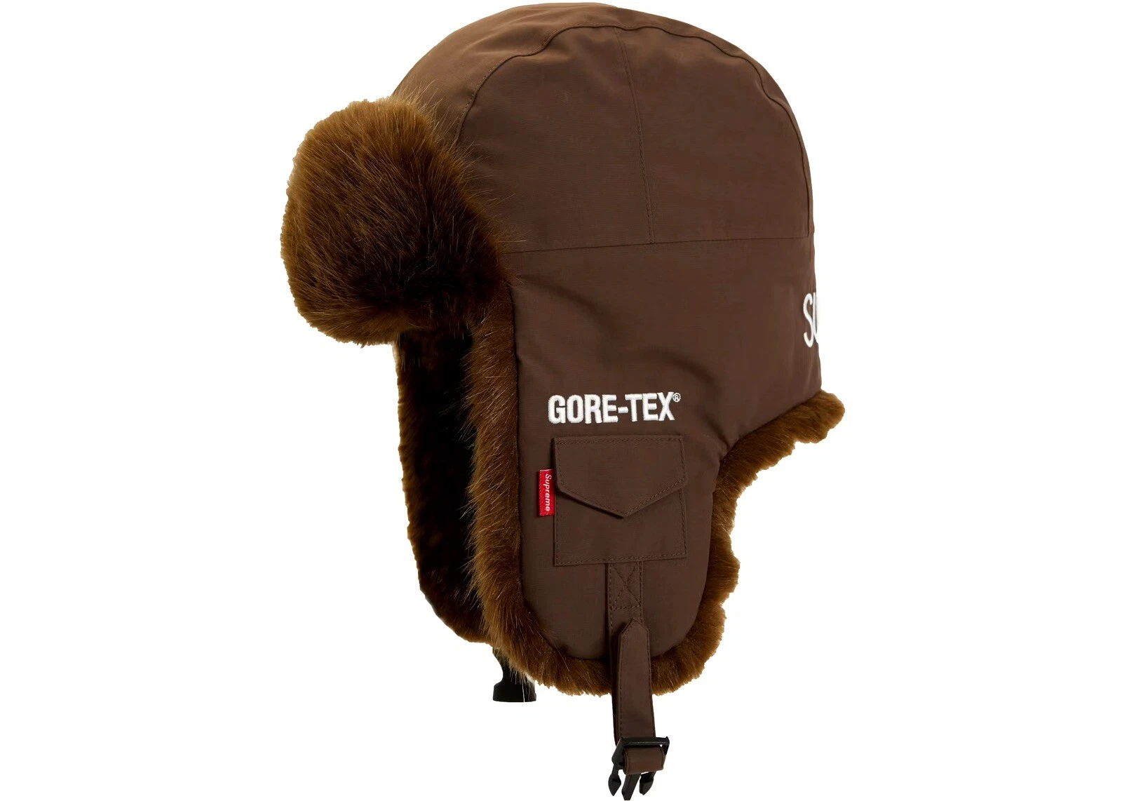 Chapeau de soldat en couture sur bande Supreme GORE TEX « marron » FW18 SEMAINE 17 face nord Kith NYC