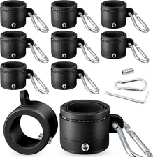 8 Pcs Tangle Free Flag Pole Rings for 0. 76-1. 0 in Flag Pole with Metal Clip 36