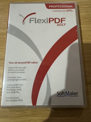 FlexiPDF Professional 2017 für Windows (3 Stück)