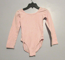 Girls Danskin Long Sleeve Pink Leotard Size 7/8 EUC  