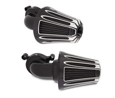 Arlen Ness Black Deep Cut Monster Sucker Air Cleaner Harley Big Twin Cam 99-17