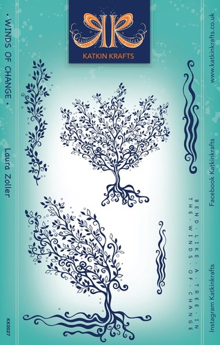 Katkin Krafts - Colección Windswept Dreams 6 in x 8 in estampilla o plantilla de 7 x 7 - Imagen 35 de 63