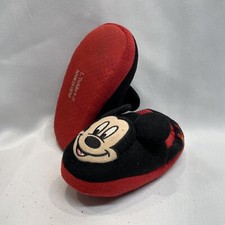 Mickey Mouse Disney Toddler Size L, 9-10 Unisex Slippers Red Black F16806138