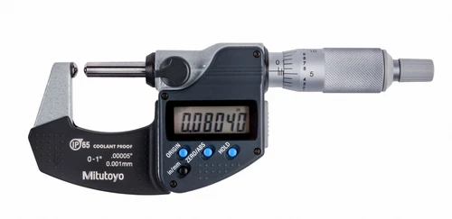 Mitutoyo 395-371-30 - Digimatic Spherical Micrometer S-S,  0"- 1"/25mm SPC IP65