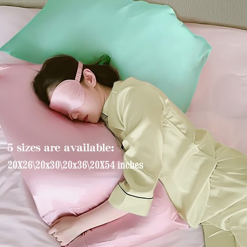 Funda de almohada satinada sedosa para piel y cabello con cremallera paquete de 2 ropa de cama NTBAY - Imagen 10 de 60