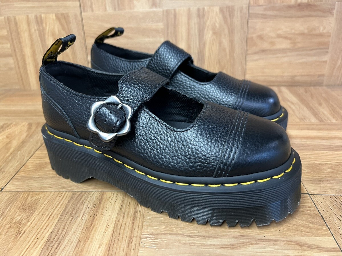 週末セールDr. MartensメリージェーンADDINAFLWR UK5 美品 RARE Sz 6 - Dr. Martens Addina FLWR Mary Jane Women's EU 37 Flower