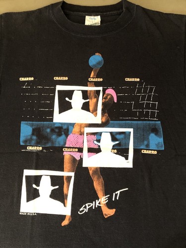 Charro Beach Volleyball Vintage '80 T-Shirt Made in USA - Picture 2 of 9