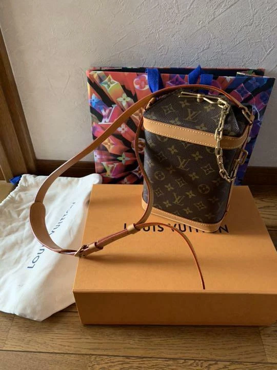 Louis Vuitton Milk Box Monogram Legacy Brown in Coated Canvas/Leather with  Aged Gold-tone - US