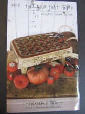 Threads That Bind #658 CHECKERED PATH Punch Needle Embroidery Pattern Fabric
