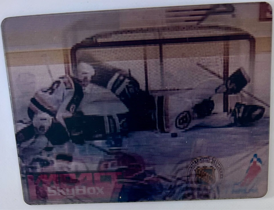 1995-96 Impact Skybox SkyMotion Blaine Lacher Boston Bruins Lenticular NHL - Image 2 of 4