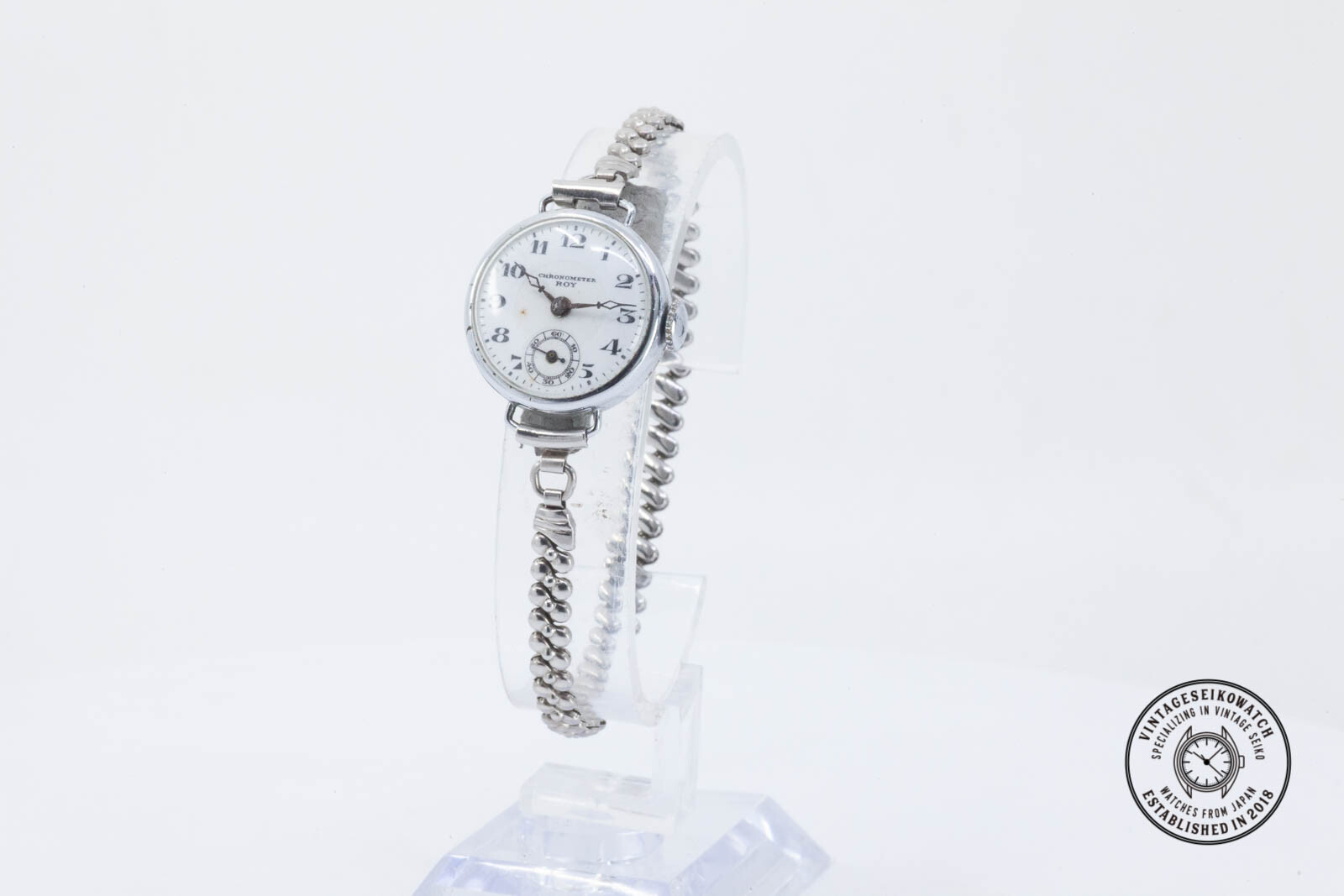 VINTAGE ROY CHRONOMETER SUB SECOND HAND WIND WATCH - image 7